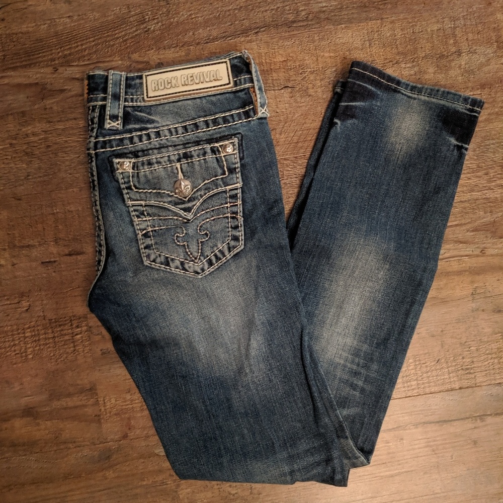 👖Rock Revival "Aileen" Ankle Straight Jeans